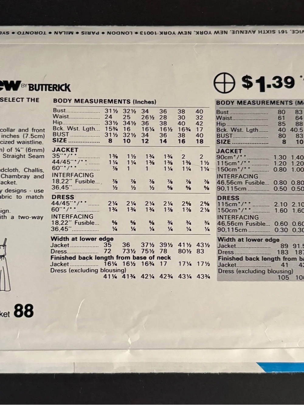 Butterick see sew